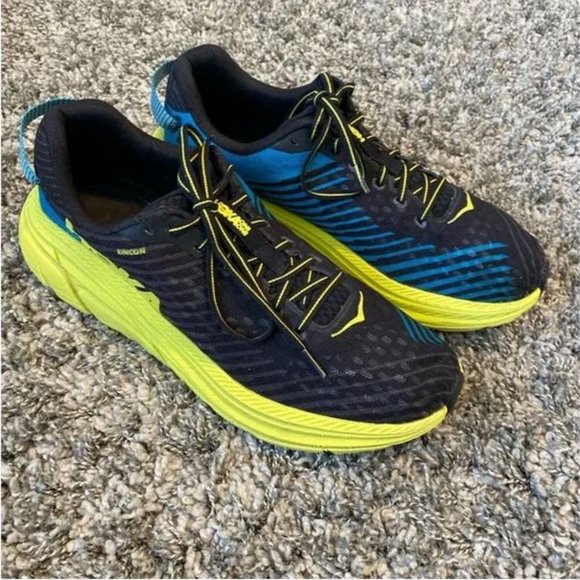 Hoka One One Shoes Hoka One One Rincon Black And Citrus Poshmark